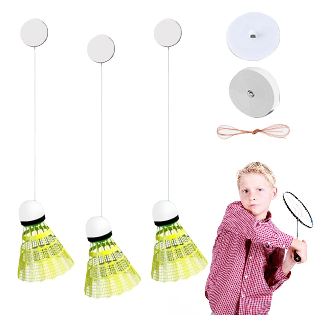 Optifit Automatic Rebound Badminton Trainer, Badminton Rebound Trainer, Parent-child interaction Kid toys for exercise and leisure, Badminton training device for kids and badminton beginners Optifit Automatic Rebound Badminton Trainer, Badminton Rebound Trainer, Parent-child interaction Kid toys for exercise and leisure, Badminton training device for kids and badminton beginners
